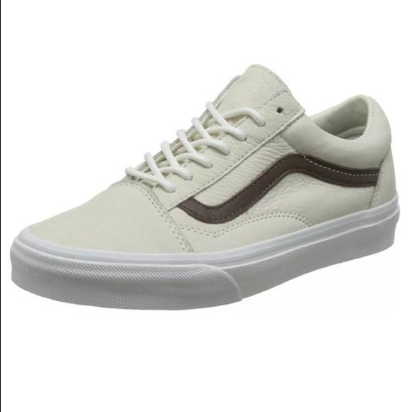 white vans mens leather